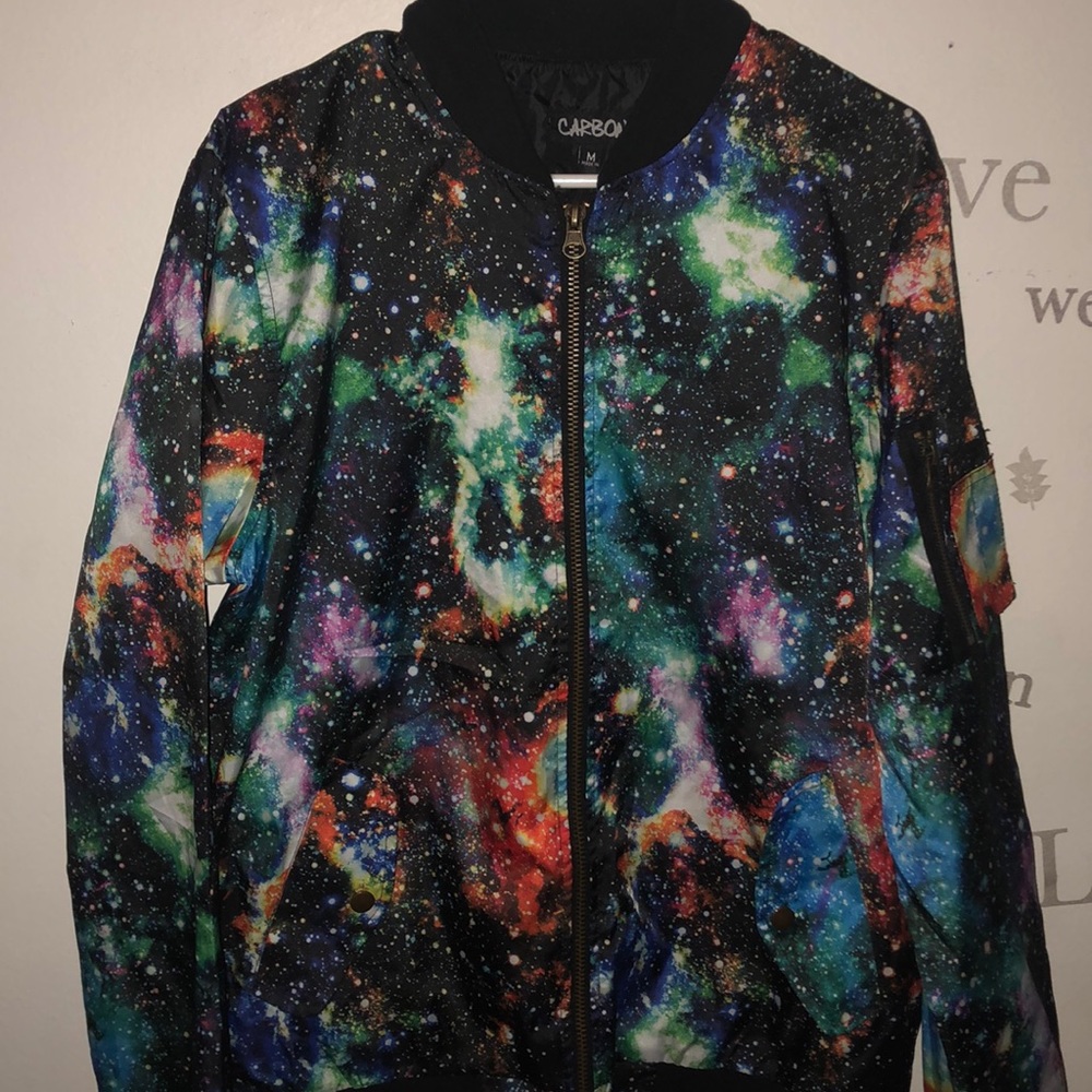Men’s galaxy bomber jacket